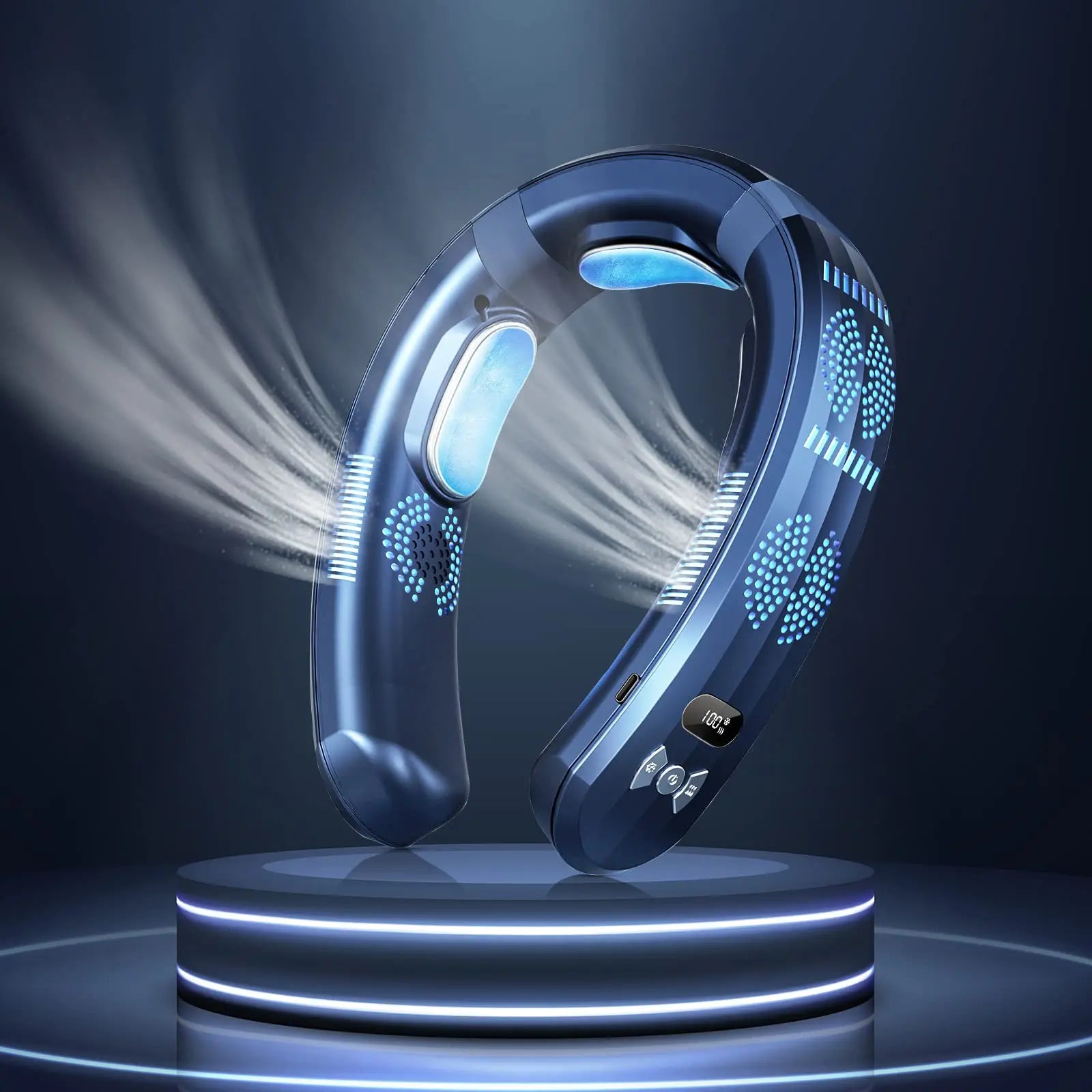 Wearable USB Rechargeable Neck Air Conditioner-2