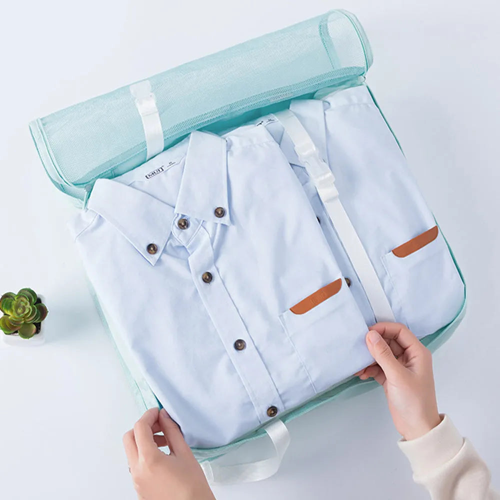 Vibe Geeks 10 pcs/set Travel Cosmetic Compression Laundry Storage Bags-4