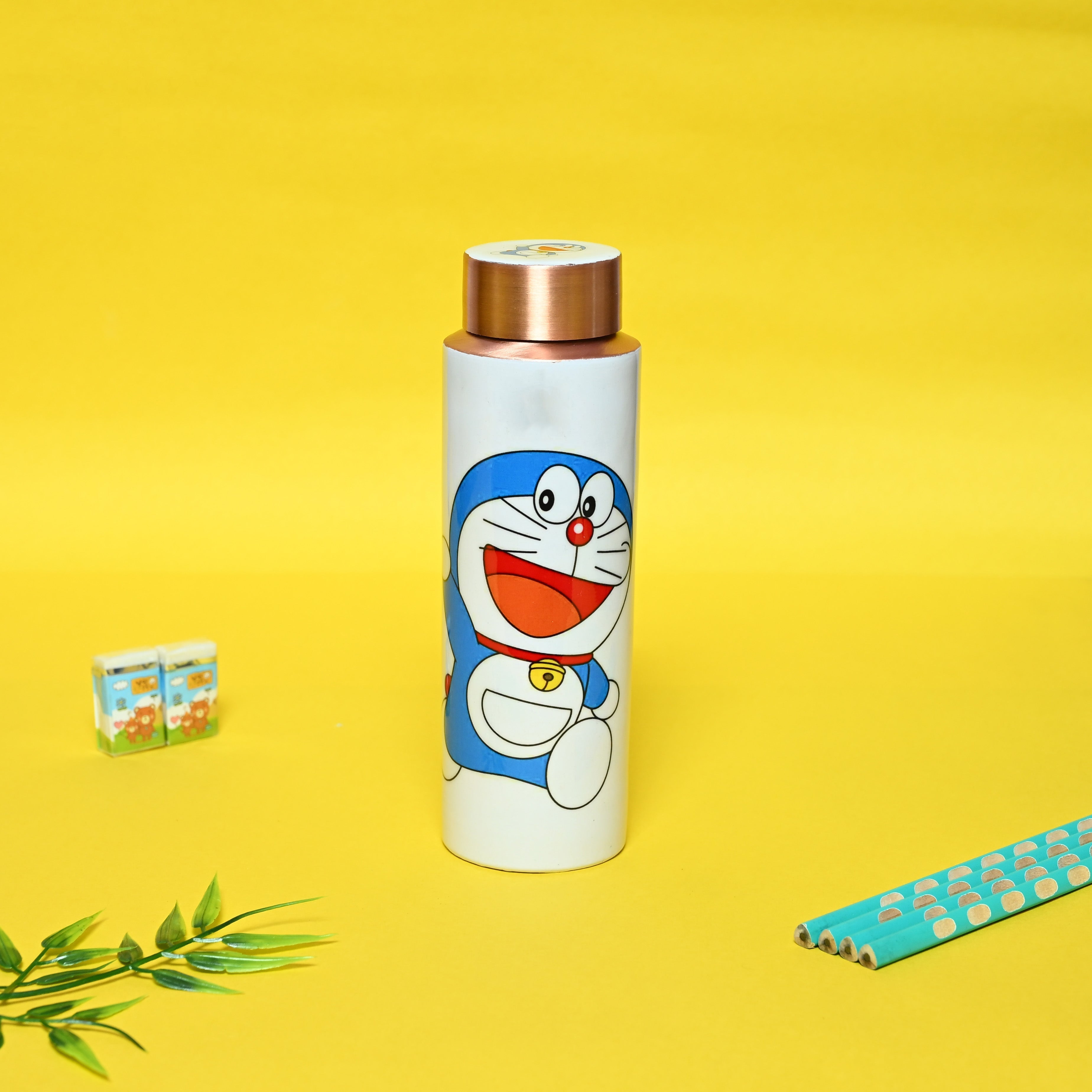 Sama Homes Copper Bottle Doraemon Kids Bottles | 400 ML-1
