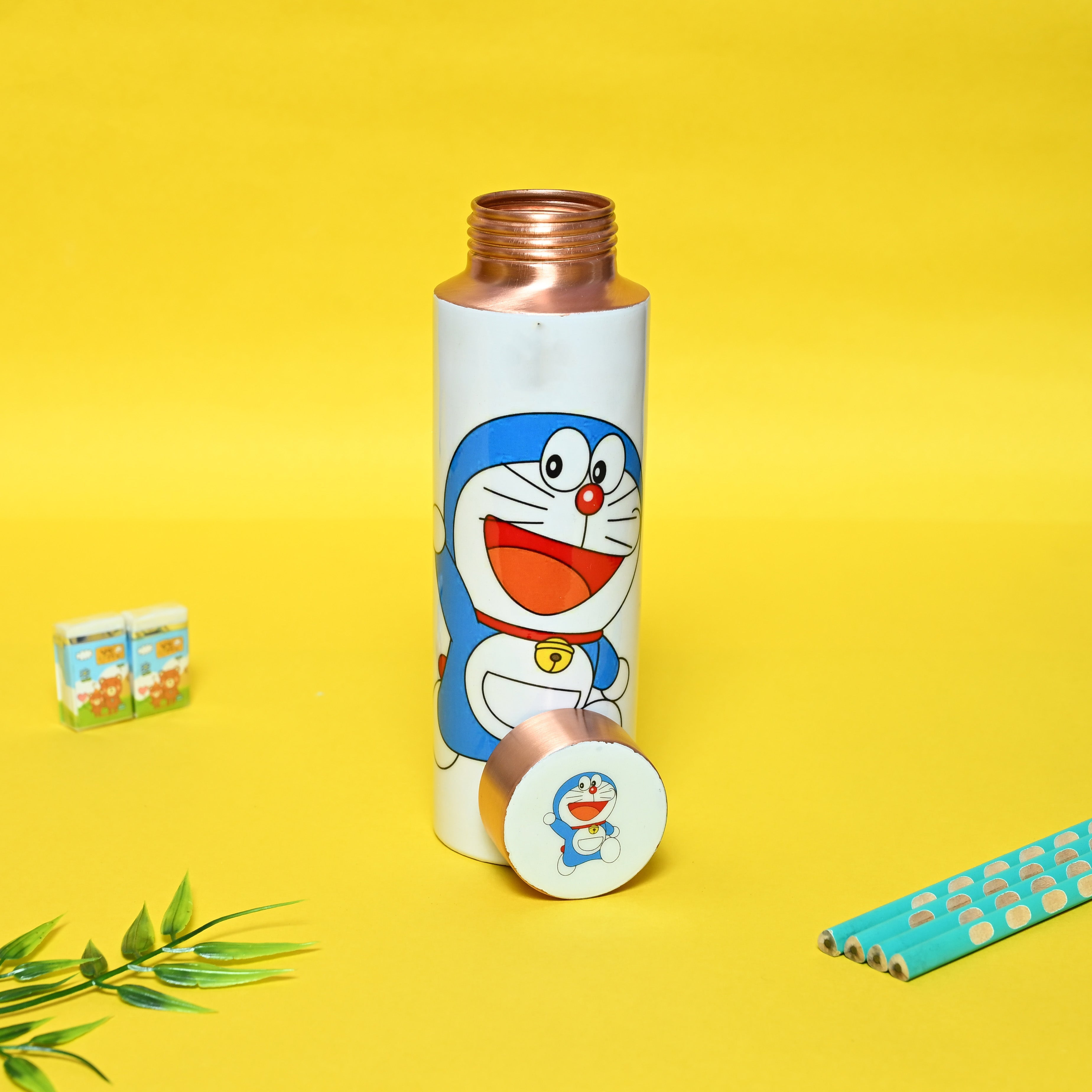 Sama Homes Copper Bottle Doraemon Kids Bottles | 400 ML-0